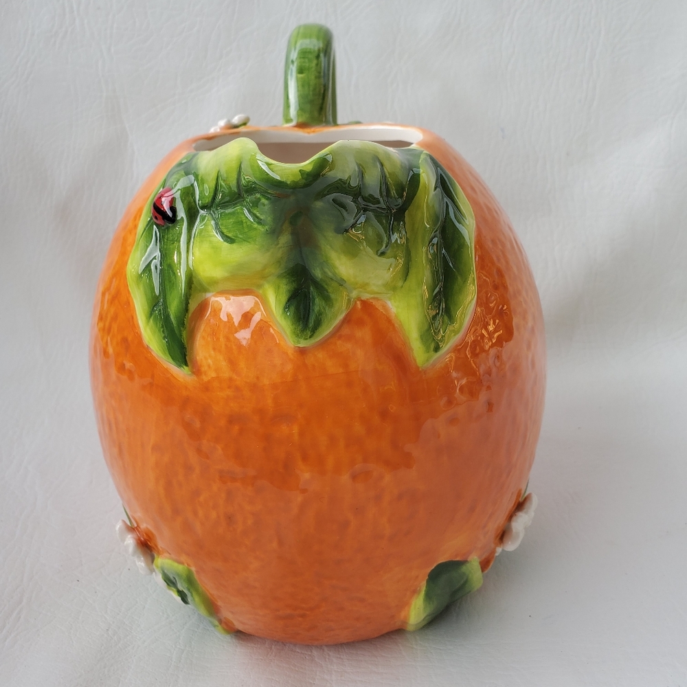 Martha Stewart Collection Orange Pitcher - Picture 4 of 8